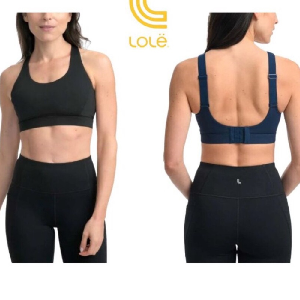 Lolë Black Sports Bra Size L